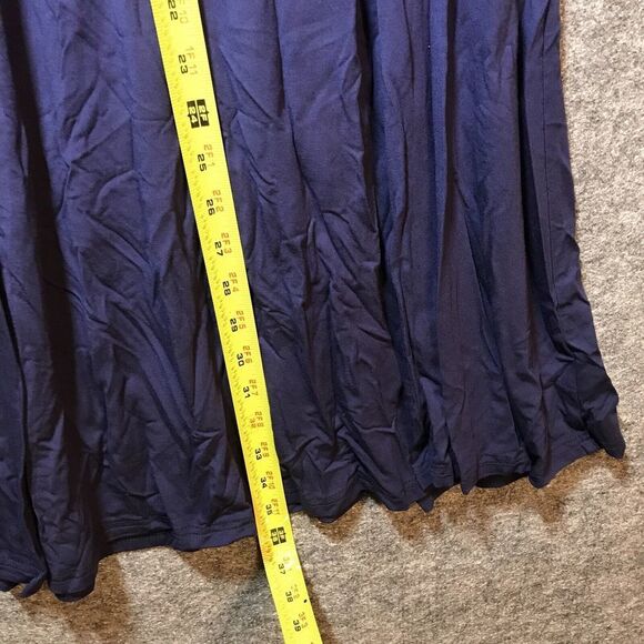 baishenggt Womens Blue Dress Size Large MIDI Short Sleeve With Pockets - Picture 8 of 8